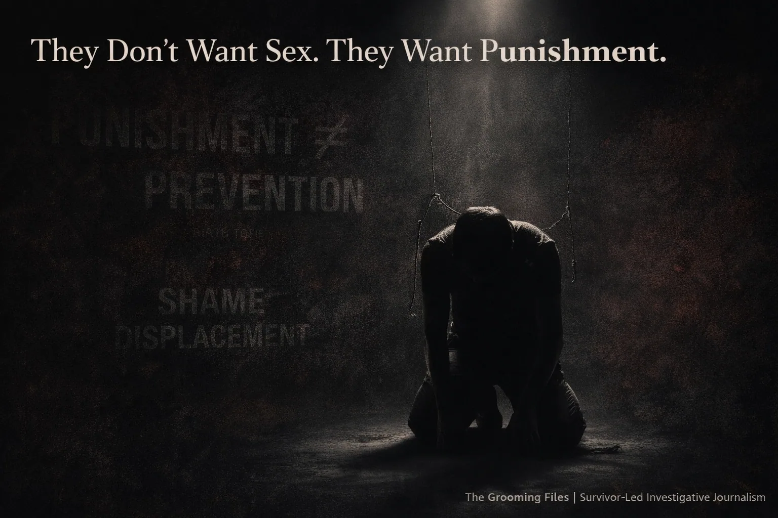 They Don’t Want Sex. They Want Punishment.